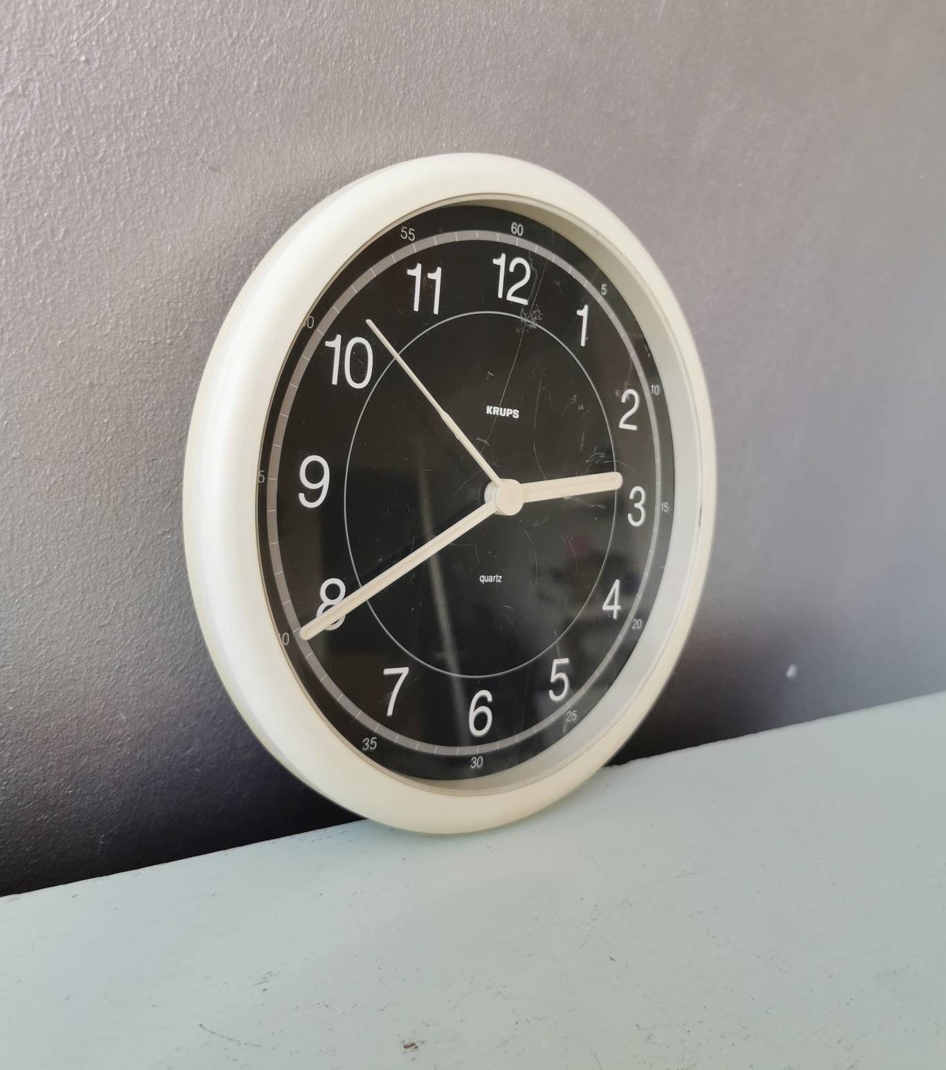Vintage Plastic Wall Clock Krups 80s Etsy