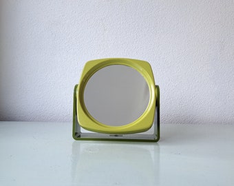 Miroir de maquillage vintage en plastique, 1970