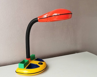 Vintage plastic Campus Organizer Desk Lamp, 1980s