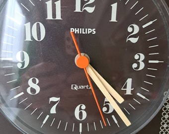 希少　80s PHILIPS 掛時計　フィリップス　ヴィンテージ　西ドイツ製 非常に素晴らしいヴィンテージのフィリップス掛け時計、1980 年代