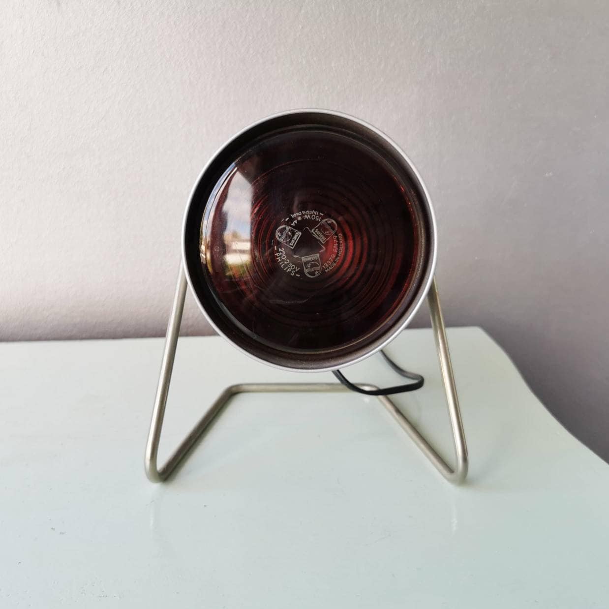 Lampe Vintage Chauffante Infraphil Phillips Made In Holland