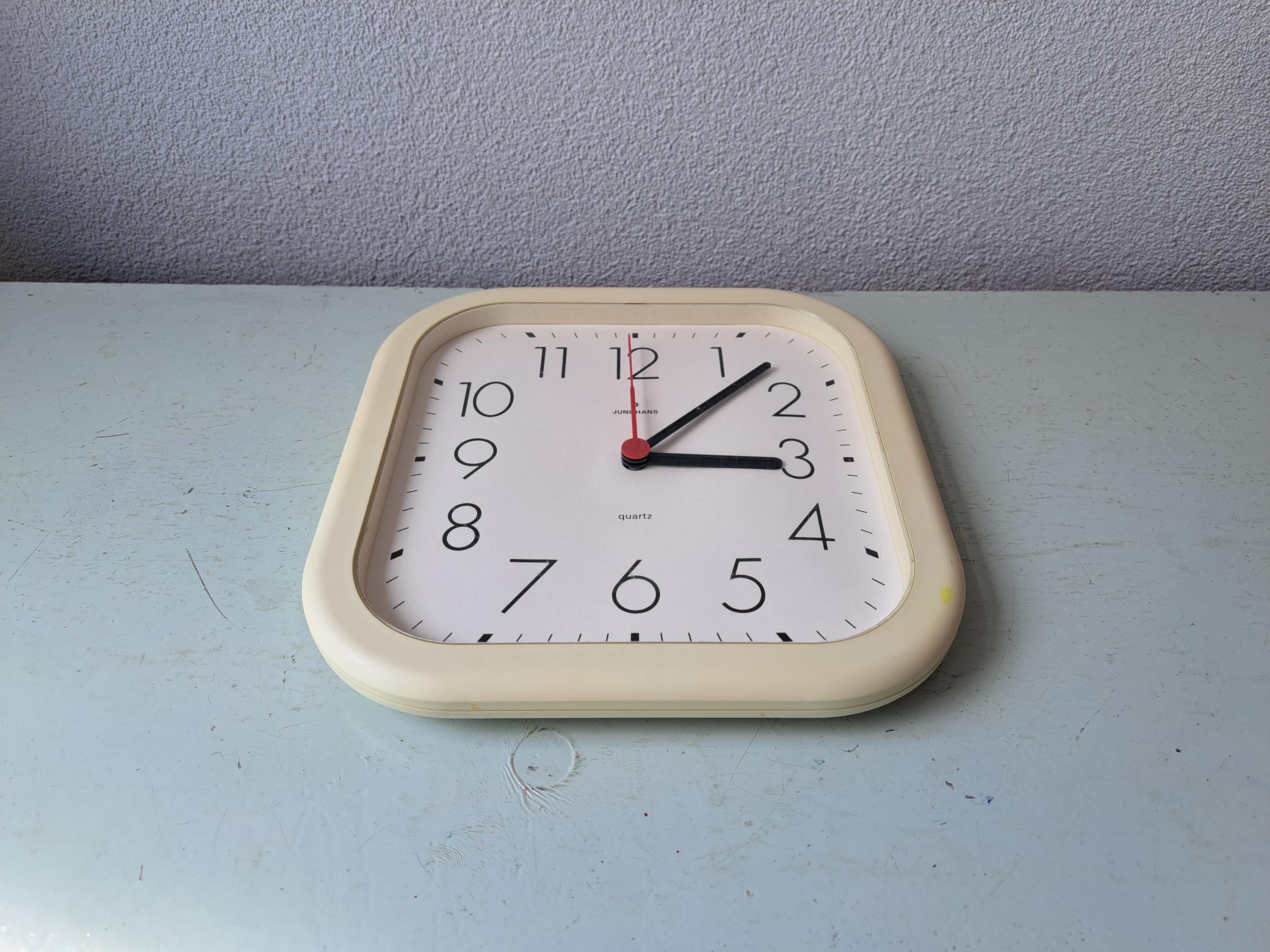 Vintage Wall Clock Junghans Quartz W737, 80s - Etsy