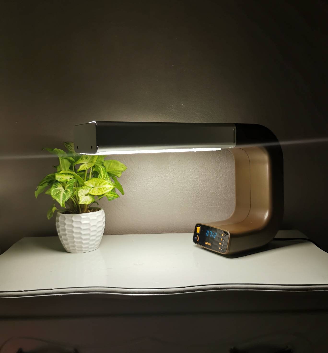 Vintage Plastic Desk Lamp/alarm Clock Knox Design 70s Space Etsy