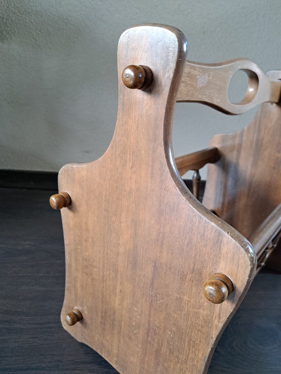 美しい木製ヴィンテージマガジンラック、1970年代 - Etsy 日本