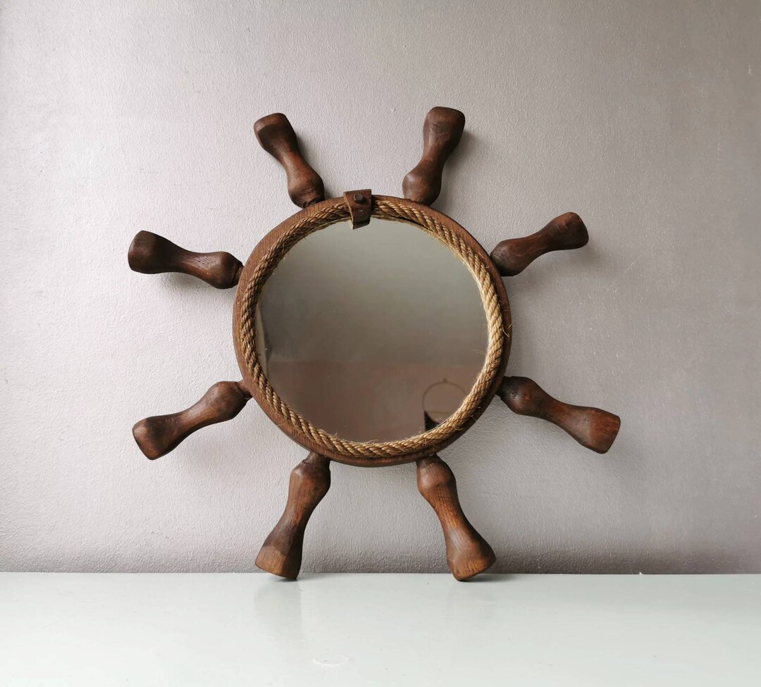 Super Beautiful Vintage Wooden Mirror From the 70s - Etsy