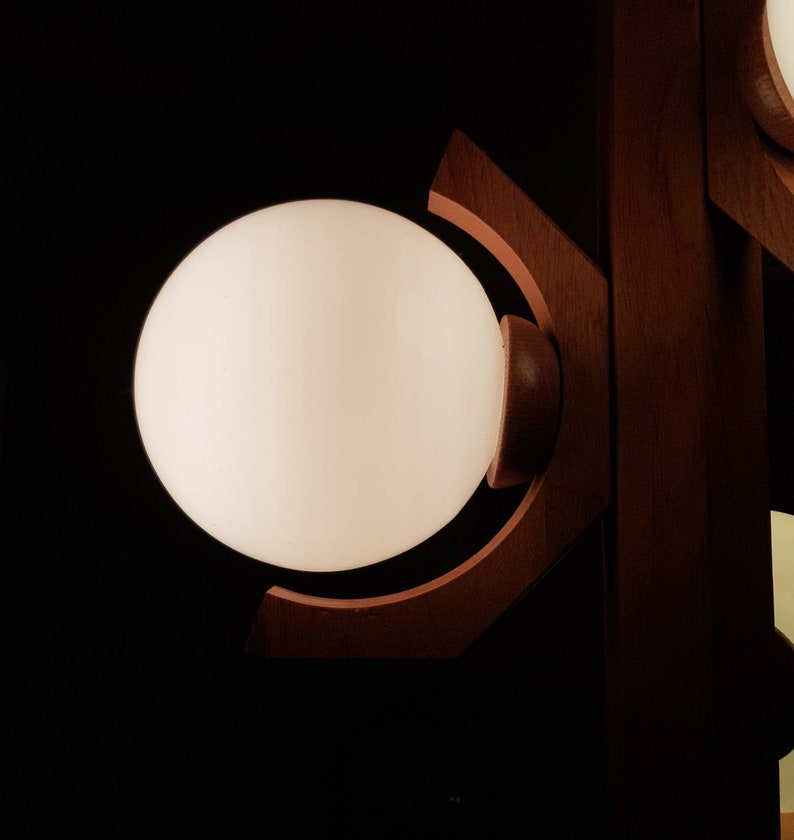3 bulbs Design pendant lamp Bony design years 80
