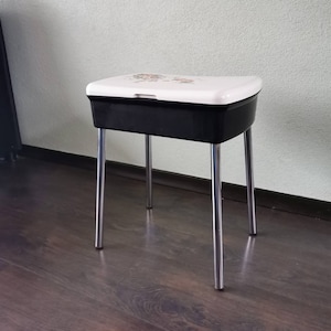 Vintage Formica side table/stool, 1960s