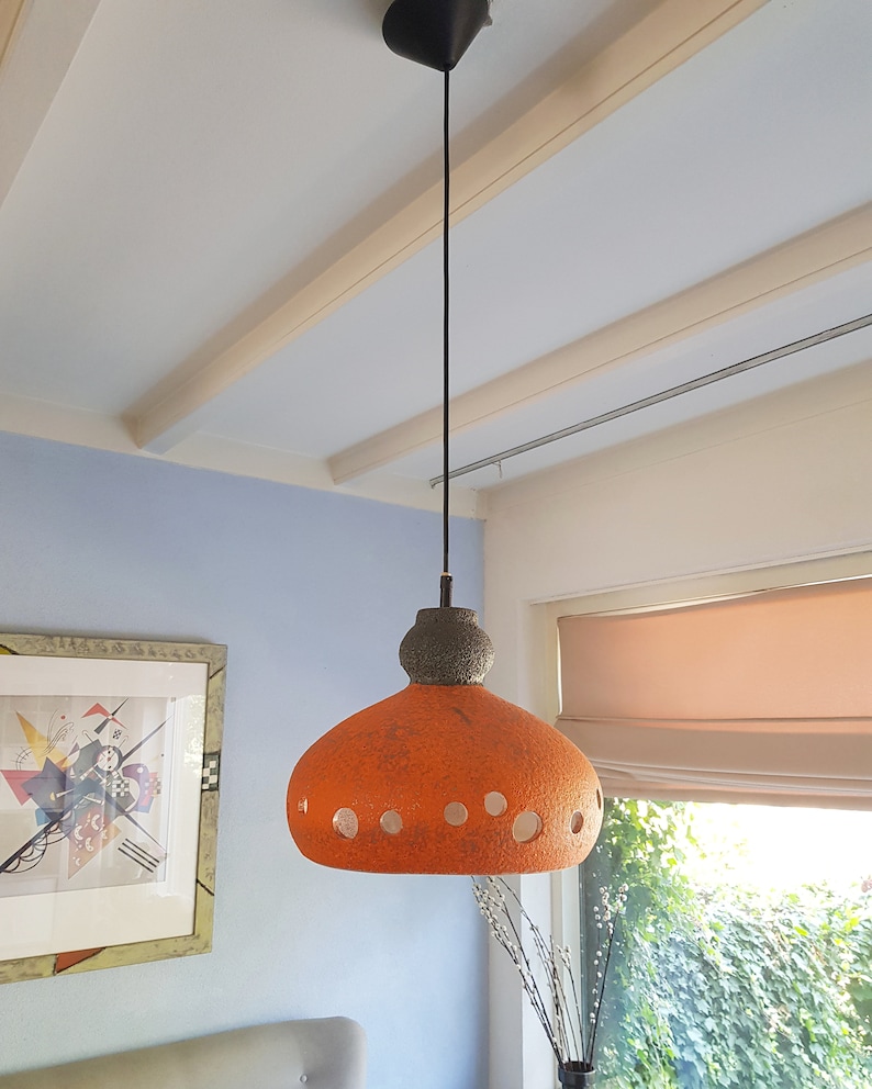 Years 60 ceramic pendant lamp West Germany