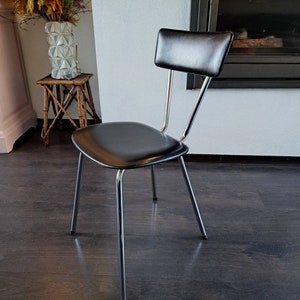 Vintage tubular frame chair Formica, 70s