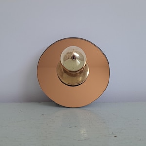 Beautiful wall lamp/ceiling lamp with mirrored bulb, 80s