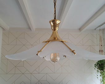 Fantastically beautiful Murano glass hanging lamp, 80s