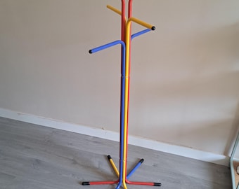 Vintage metal standing coat rack Ikea, 80s