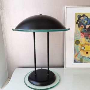 Muito bonito candeeiro de mesa vintage grande, estilo Hollywood Regency, década de 1980