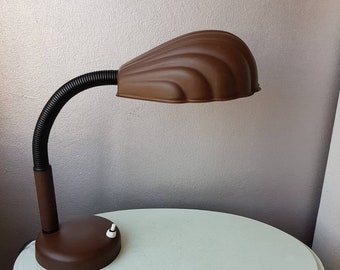 Very nice vintage brown metal desk light years 70 shell