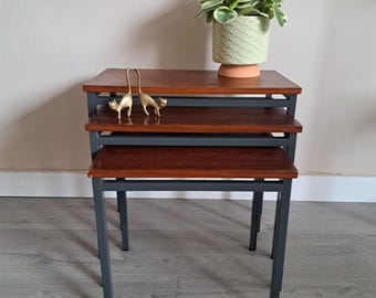 1970年代、オランダのヴィンテージサイドテーブル3個セット - Etsy 日本