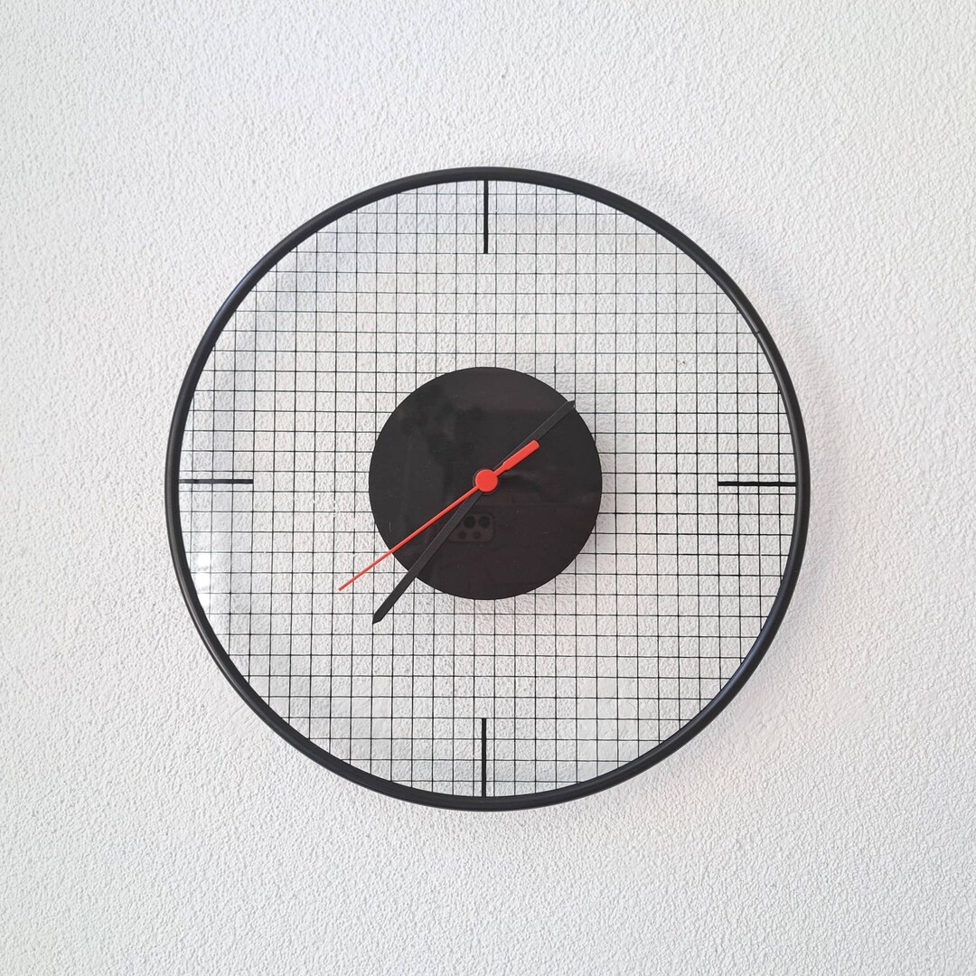 Vintage Wall Clock Junghans Quartz 80s Etsy