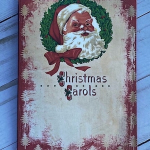 Vintage Christmas Junk Journal Travelers Notebook Inserts, Stationary, Notebook, TN Inserts, Santa Junk Journal, Smash Journal, Srapbooking