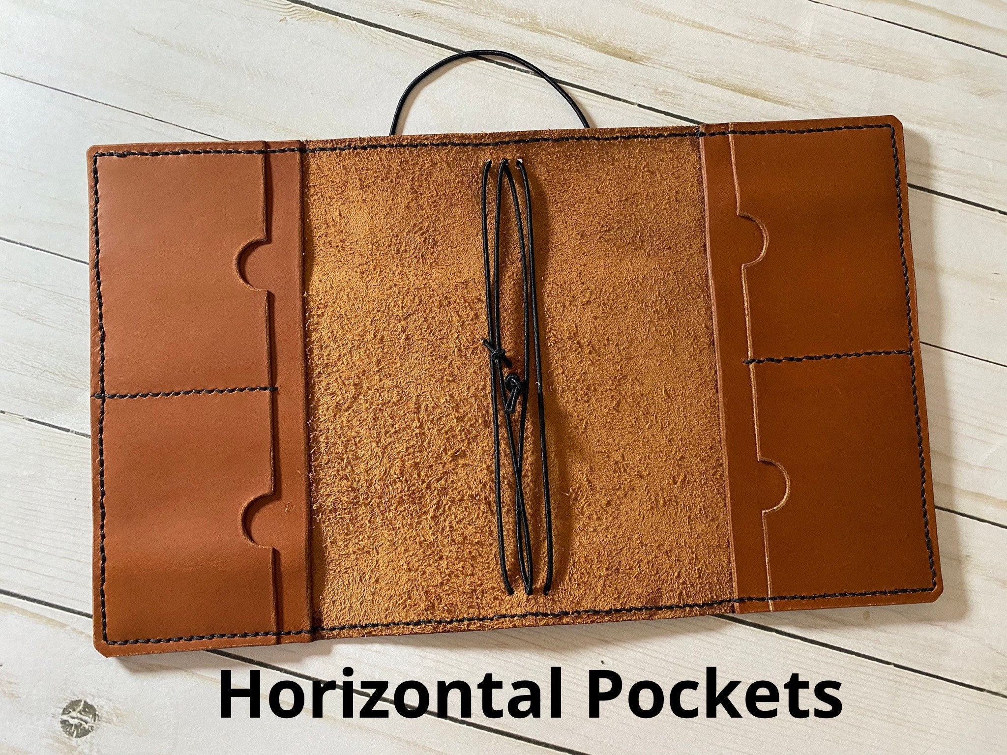 Custom Travelers Notebook Leather Journal, Refillable Planner Cover, TN ...