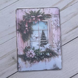 Pink Christmas Planner Dashboard, Travelers Notebook, Page Marker Journal, Pencil Board, Budget Binder, A5 B6 A6  Pocket, Laminated