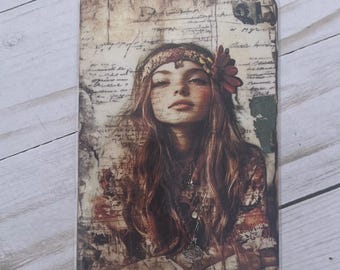 Hippie Boho Planner Dashboard, Travelers Notebook Page Marker, Pencil Board, Vellum Journal Insert