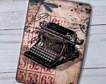 Travelers Notebook Planner Dashboard, Vintage Typewriter Ring Planner Pencil Board, Budget Binder Dashboard, A5 B6, Pocket, 5 mil Laminated