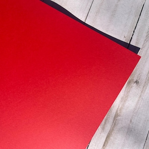 Pochette pour carnet de notes Travelers en papier cartonné texturé fait main Rouge