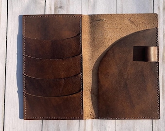 Leather Wallet Folder, Travelers Notebook Insert