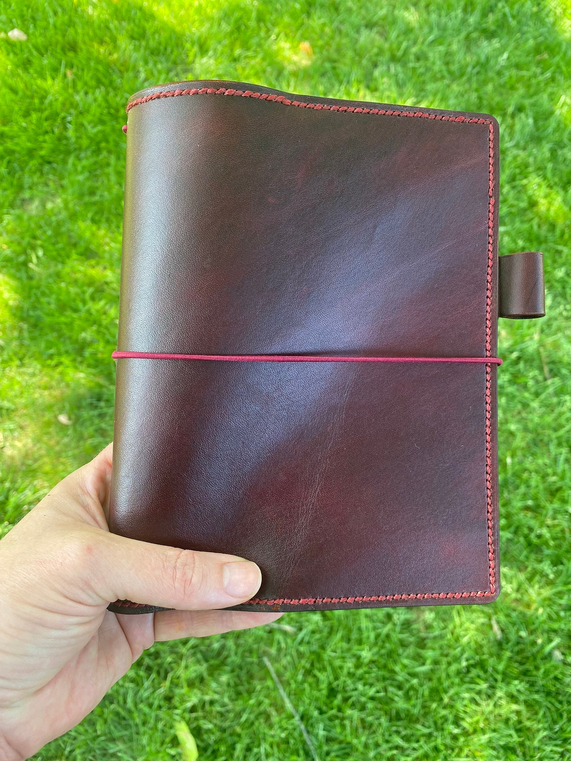 Custom Travelers Notebook Leather Journal, Refillable Planner Cover, TN ...