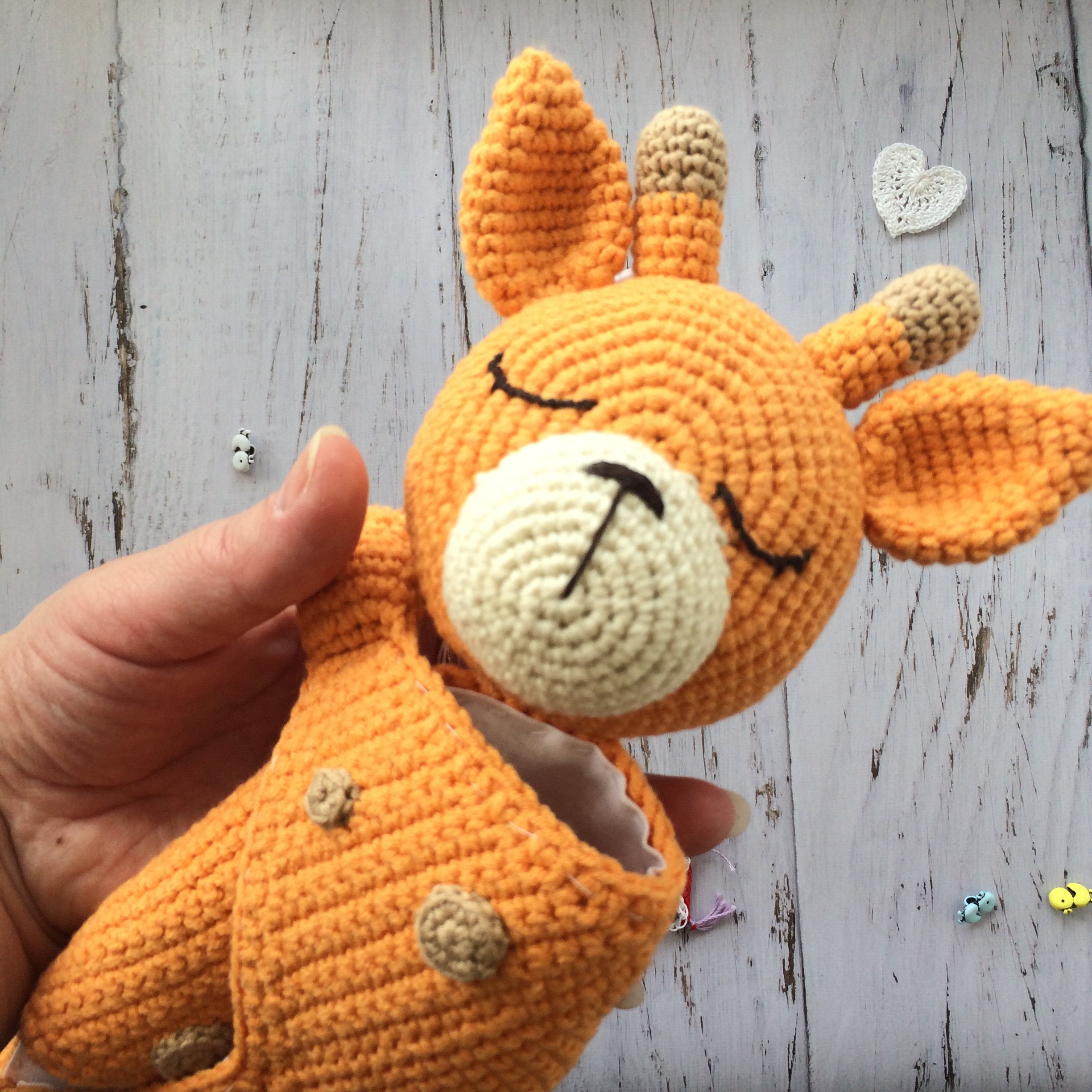 Personalized animal lovey blanket giraffe lovey Etsy