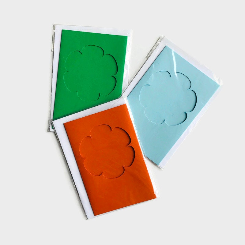 Large card with aperture and an envelope Aperture card cross Etsy