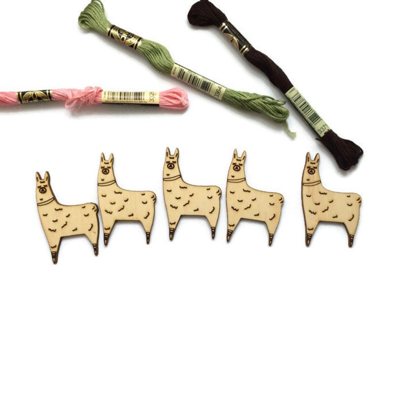 Embroidery bobbins Llama cross stitch bobbins Etsy