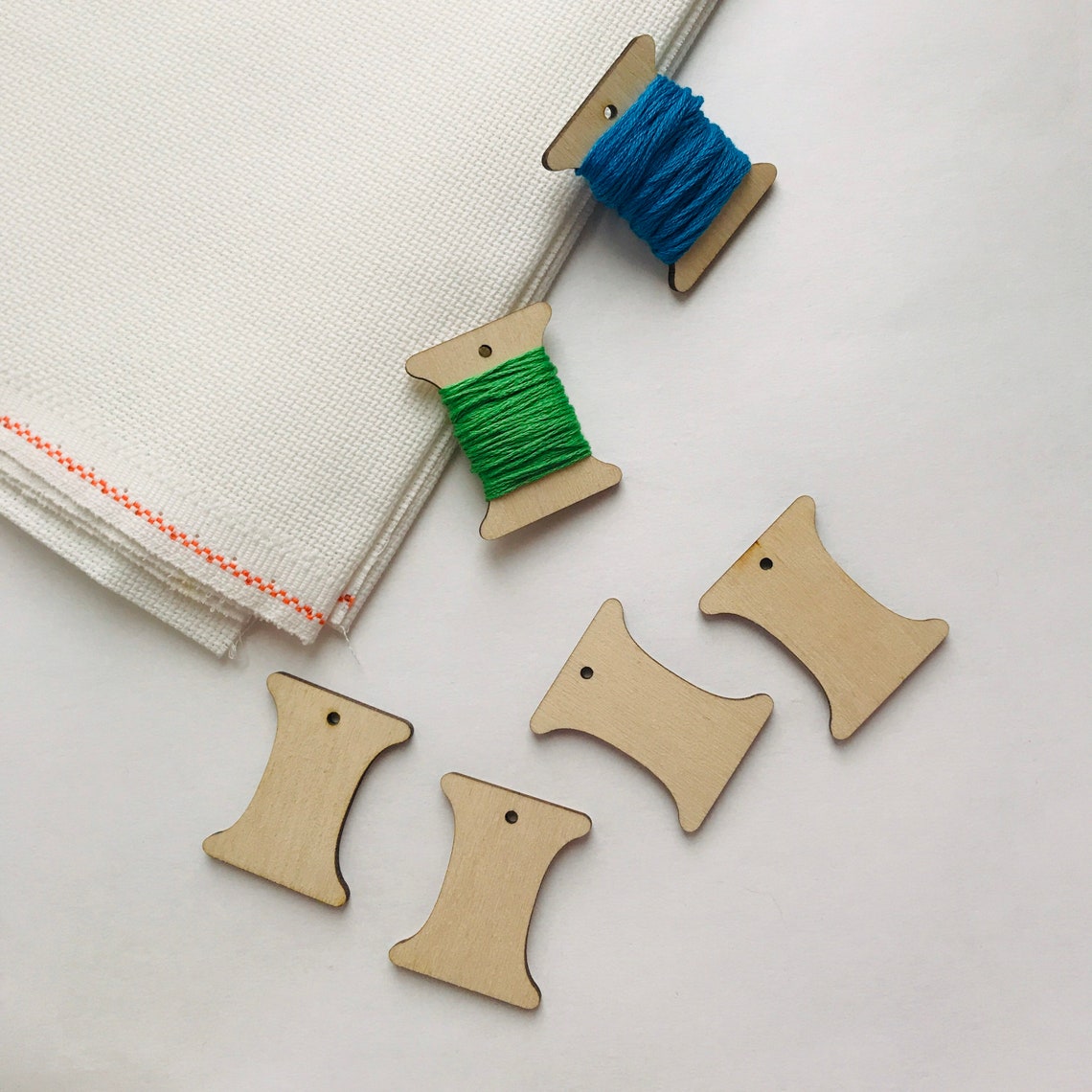 Embroidery floss bobbins wooden Etsy