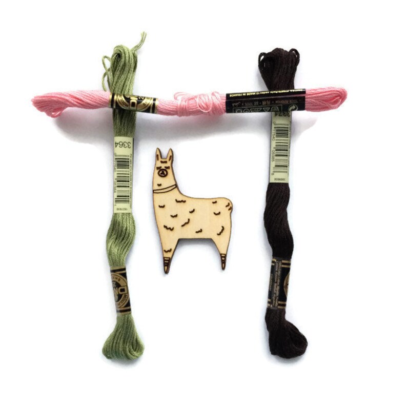 Embroidery bobbins Llama cross stitch bobbins Etsy