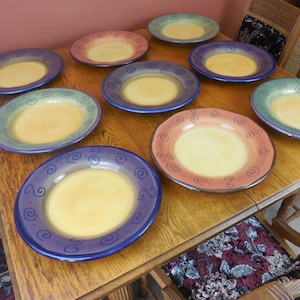 Vintage Ambrosia Hand Painted By Tabletops Unlimited Large Charger Plates