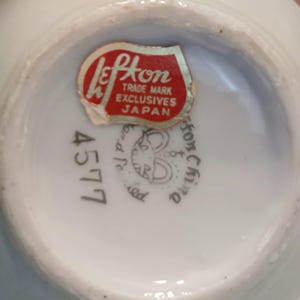 Lefton Heritage 7 Piece Creamer & Covered Sugar-cup and Saucers Set ...
