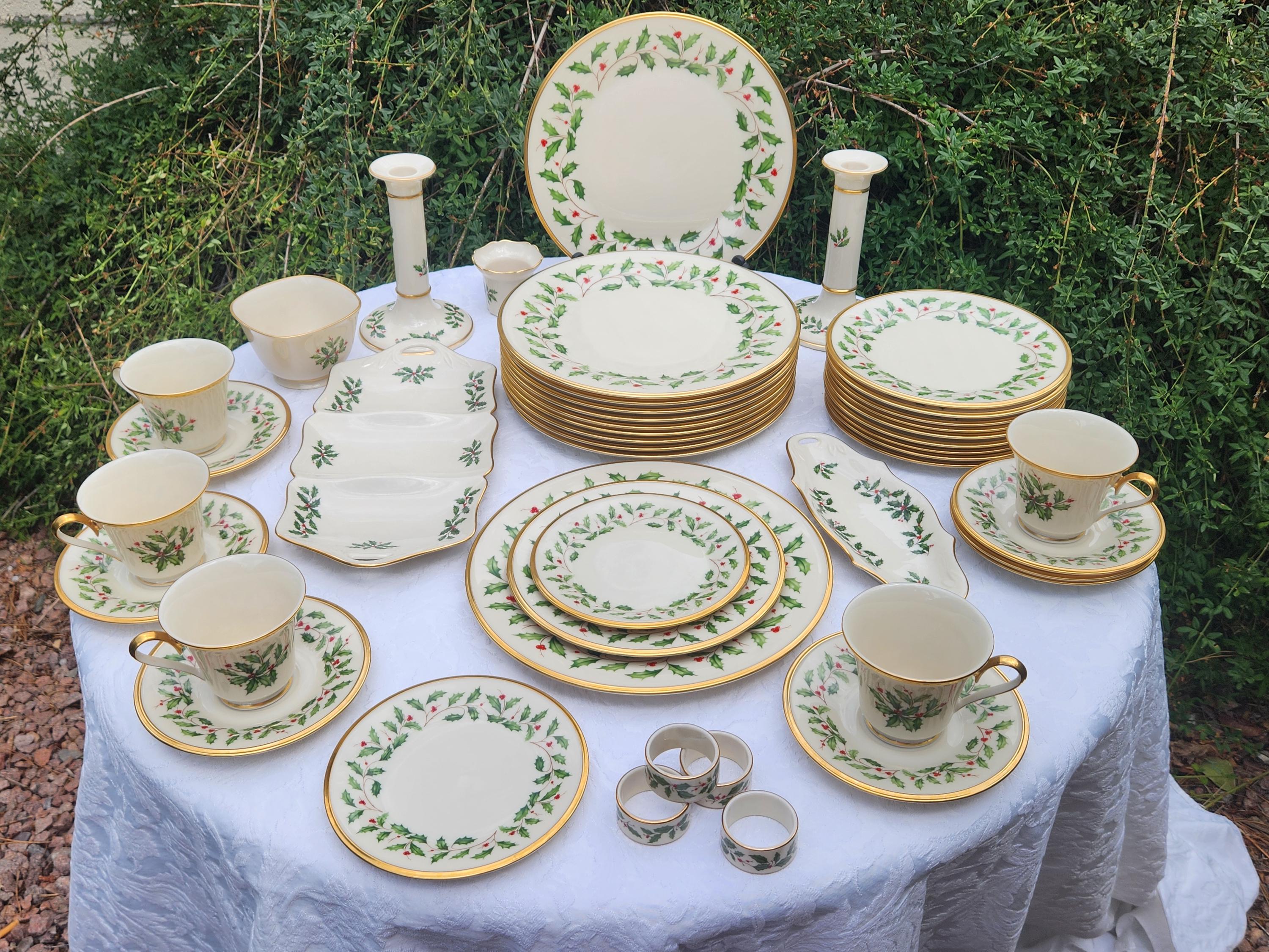 Vintage Lenox Christmas Dinnerware - Etsy