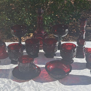 Cape Cod Ruby by Avon 1876 Cut Glass Collection Individual Piece Sale
