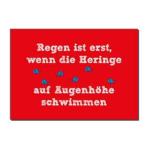 Postkarte Auf Augenhöhe mit den Heringen