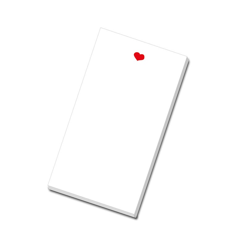 Notepad with little heart image 1