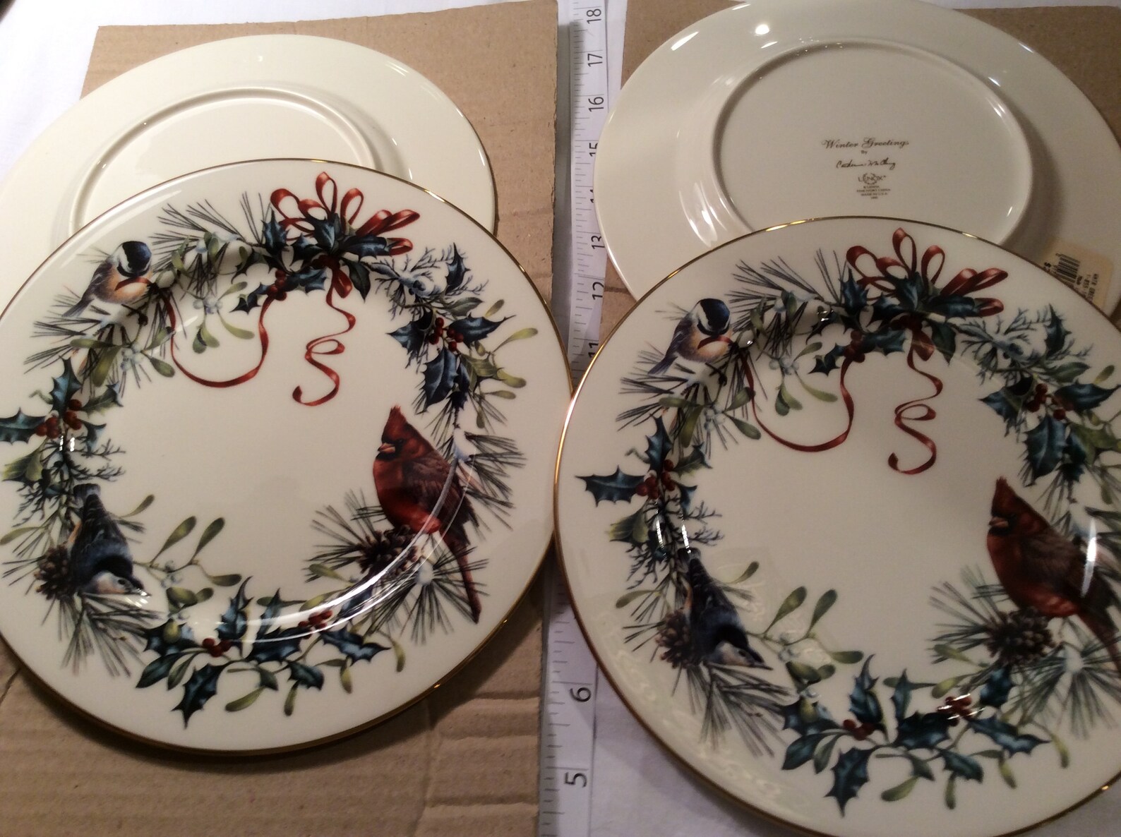 Lenox Christmas Salad Plates Etsy