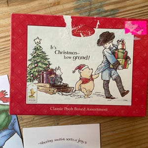 Tarjetas navideñas surtidas de Winnie the Pooh