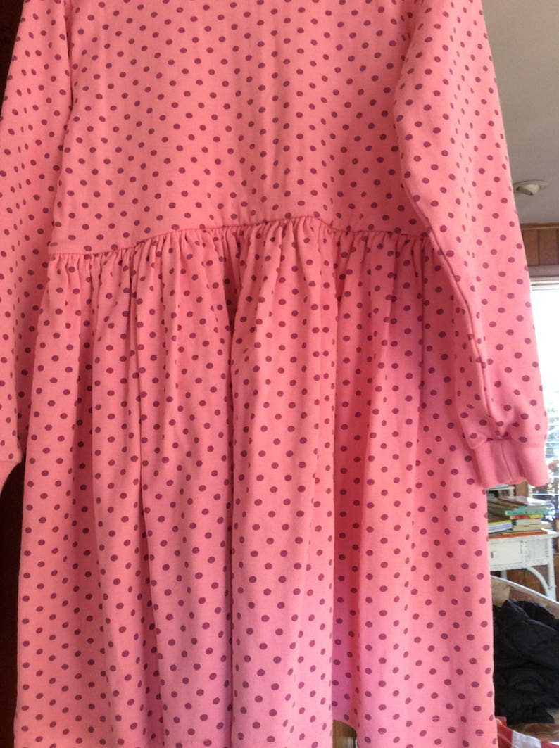 Hanna Anderson Size 130 Pink and Purple Polka Dot Dress Hanna - Etsy
