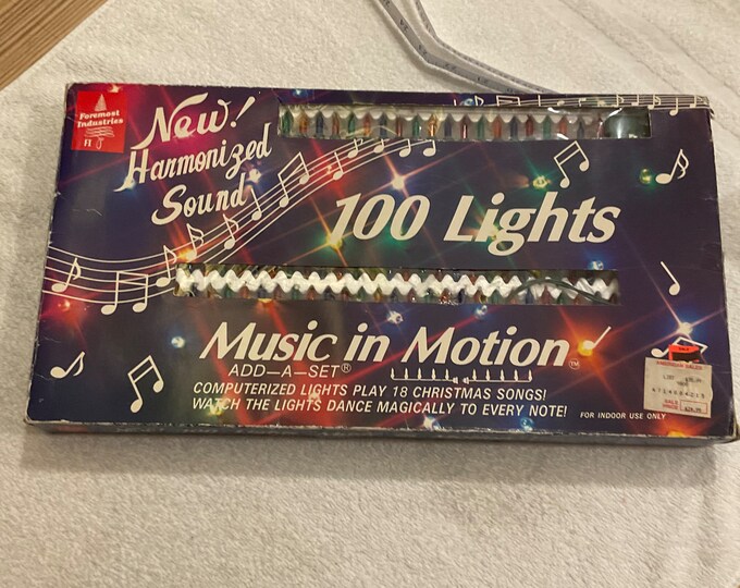 Foremost Industries 100 Christmas Lights Music in Motion Etsy