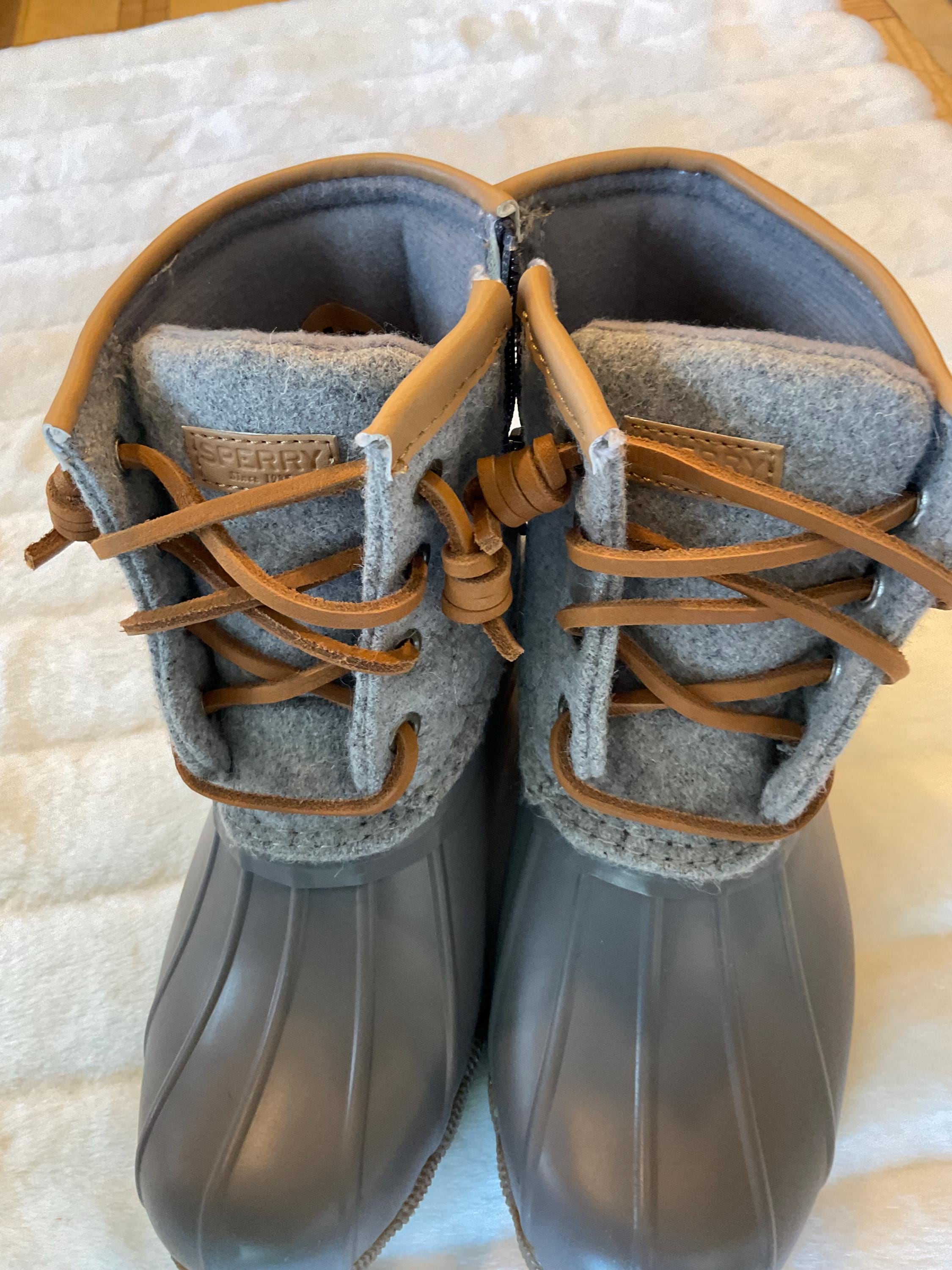 Boat Shoes Grey Sperry Saltwater Duck Boots Sperry Boots