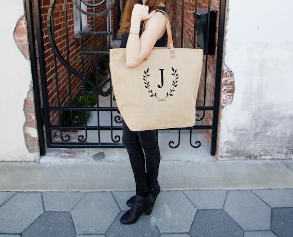 Monogrammed tote purse hotsell