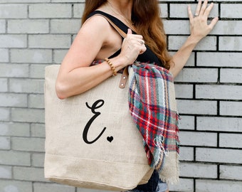 Unique Bridesmaid Gifts Shoulder Bag Bridesmaid Tote Bag Best Friend Gift Personalized Jute Tote Bag Bridesmaid Bags Bridesmaid Tote