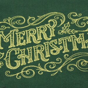 Embroidered Tea Towel, Holiday Dish Towel, Kitchen Towel, Kitchen Decor, Dirty Santa Gift, Sunday School Teacher Gift