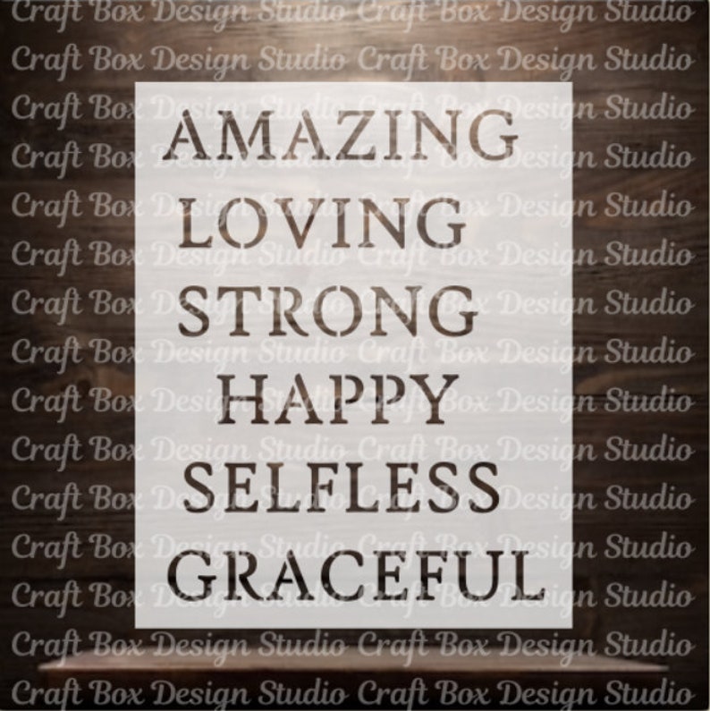 Amazing Mother Mother's Day Stencil - Etsy