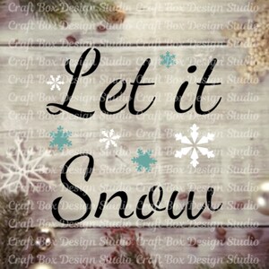 Let It Snow Stencil / Let It Snow Reusable Stencil / Let It Snow ...