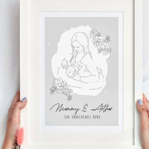 CUSTOMISED BREASTFEEDING GIFT Award For New Mum Mothers Day Print Gift - New Baby, Gift for wife, Congratulations Birthday Gift for Mummy
